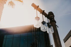 Света опарника на открытом воздухе конструируют - изображение стоковые фотографии rf Света опарника на открытом воздухе конструируют - изображение стоковые фотографии rf