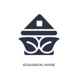 экологический значок дома на белой предпосылке Простая иллюстрация элемента от концепции экологичности иллюстрация вектора экологический значок дома на белой предпосылке Простая иллюстрация элемента от концепции экологичности иллюстрация вектора