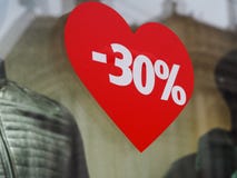 Скидка 30% на предпосылке сердца стоковое изображение rf Скидка 30% на предпосылке сердца стоковое изображение rf