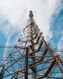 Старая радиовышка ТВ стоковые фото Старая радиовышка ТВ стоковые фото