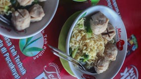Шарик мяса Bakso стоковая фотография Шарик мяса Bakso стоковая фотография