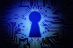 Творческий голубой keyhole цепи иллюстрация вектора Творческий голубой keyhole цепи иллюстрация вектора