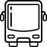 Ônibus Front View Icon Vetora ilustração do vetor Ônibus Front View Icon Vetora ilustração do vetor