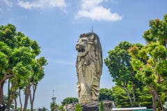 Öffentlicher Ort - Markstein von Singapur: Sentosa Merlion, berühmter touristischer Bestimmungsort von Singapur stockfotos Öffentlicher Ort - Markstein von Singapur: Sentosa Merlion, berühmter touristischer Bestimmungsort von Singapur stockfotos