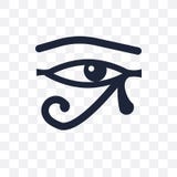 Öga av den genomskinliga symbolen för rommar Öga av romsymboldesignen från Religio vektor illustrationer Öga av den genomskinliga symbolen för rommar Öga av romsymboldesignen från Religio vektor illustrationer