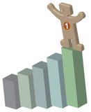 överkant för human för diagram för stång 3d stock illustrationer överkant för human för diagram för stång 3d stock illustrationer
