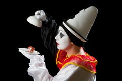 Överrrakning för Pierrot royaltyfria bilder Överrrakning för Pierrot royaltyfria bilder