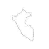 Översiktssvartöversikt Peru stock illustrationer Översiktssvartöversikt Peru stock illustrationer