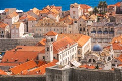 Über der alten Stadt von Dubrovnik stockfoto Über der alten Stadt von Dubrovnik stockfoto