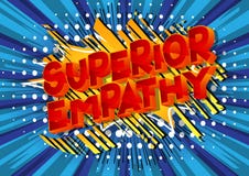 Überlegene Empathie - Comic-Buch-Artwörter vektor abbildung Überlegene Empathie - Comic-Buch-Artwörter vektor abbildung