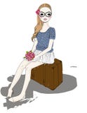 Ładna dziewczyna ilustracji Ładna dziewczyna ilustracji