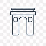 Łuku De Triomphe wektorowa ikona odizolowywająca na przejrzystym tle, royalty ilustracja Łuku De Triomphe wektorowa ikona odizolowywająca na przejrzystym tle, royalty ilustracja