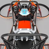 Ścisły pojedynczy quadrocopter dla intymnego use Mały miastowy pojazd z elektrycznym silnikiem royalty ilustracja Ścisły pojedynczy quadrocopter dla intymnego use Mały miastowy pojazd z elektrycznym silnikiem royalty ilustracja