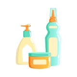 Śmietanki, płukanki I mydła aptekarki, zbiorników, piękna I Skincare linii produktowa szablonu Ustalony projekt, Fotografia Stock Śmietanki, płukanki I mydła aptekarki, zbiorników, piękna I Skincare linii produktowa szablonu Ustalony projekt, Fotografia Stock