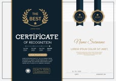 Świadectwo osiągnięcie ramy projekta szablonu układu szablon w A4 rozmiarze royalty ilustracja Świadectwo osiągnięcie ramy projekta szablonu układu szablon w A4 rozmiarze royalty ilustracja