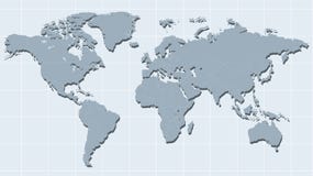 Światowa mapa w statku Retro Stylowym wektorze ilustracji Światowa mapa w statku Retro Stylowym wektorze ilustracji