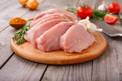 Świeża kawałek wieprzowina zdjęcie stock Świeża kawałek wieprzowina zdjęcie stock