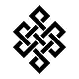 Żyłki Buddha Wiecznie kępka - symbol nierozłączność istnienie w wszechświacie Zdjęcie Stock Żyłki Buddha Wiecznie kępka - symbol nierozłączność istnienie w wszechświacie Zdjęcie Stock