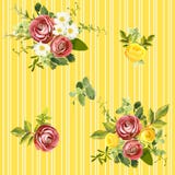 Άνευ ραφής ριγωτό floral σχέδιο ύφους επίσης corel σύρετε το διάνυσμα απεικόνισης Στοκ φωτογραφία με δικαίωμα ελεύθερης χρήσης Άνευ ραφής ριγωτό floral σχέδιο ύφους επίσης corel σύρετε το διάνυσμα απεικόνισης Στοκ φωτογραφία με δικαίωμα ελεύθερης χρήσης