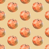 Άνευ ραφής σχέδιο watercolor με tangerines στο μπεζ υπόβαθρο διανυσματική απεικόνιση Άνευ ραφής σχέδιο watercolor με tangerines στο μπεζ υπόβαθρο διανυσματική απεικόνιση