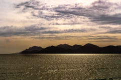 Άποψη ακτών στις Κάννες, Γαλλία στοκ εικόνα Άποψη ακτών στις Κάννες, Γαλλία στοκ εικόνα