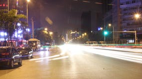 Άποψη νύχτας πόλεων της Κίνας στοκ φωτογραφίες Άποψη νύχτας πόλεων της Κίνας στοκ φωτογραφίες