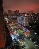 Άποψη νύχτας των κινεζικών κατοικήσιμων περιοχών στοκ φωτογραφίες με δικαίωμα ελεύθερης χρήσης Άποψη νύχτας των κινεζικών κατοικήσιμων περιοχών στοκ φωτογραφίες με δικαίωμα ελεύθερης χρήσης