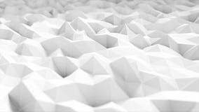 Άσπρη polygonal επιφάνεια που κυματίζει με DOF Αφηρημένος γεωμετρικός σύγχρονος Πολύγωνο τριγώνων Ρεαλιστική 4K ζωτικότητα διανυσματική απεικόνιση Άσπρη polygonal επιφάνεια που κυματίζει με DOF Αφηρημένος γεωμετρικός σύγχρονος Πολύγωνο τριγώνων Ρεαλιστική 4K ζωτικότητα διανυσματική απεικόνιση