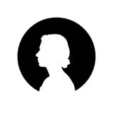 Άσπρη σκιαγραφία της βασίλισσας Elizabeth απεικόνιση αποθεμάτων Άσπρη σκιαγραφία της βασίλισσας Elizabeth απεικόνιση αποθεμάτων