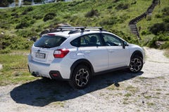 Άσπρο Subaru XV αυτοκίνητο Suv στοκ εικόνα με δικαίωμα ελεύθερης χρήσης Άσπρο Subaru XV αυτοκίνητο Suv στοκ εικόνα με δικαίωμα ελεύθερης χρήσης