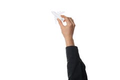 Άσπρο αεροπλάνο παιχνιδιών που απομονώνεται υπό εξέταση στο άσπρο υπόβαθρο Διακοπές και ταξίδι στοκ εικόνα Άσπρο αεροπλάνο παιχνιδιών που απομονώνεται υπό εξέταση στο άσπρο υπόβαθρο Διακοπές και ταξίδι στοκ εικόνα