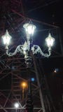 Άσπρο φανάρι αστραπής στη νύχτα στοκ εικόνα Άσπρο φανάρι αστραπής στη νύχτα στοκ εικόνα