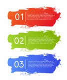 Έμβλημα επιλογών infographics κτυπημάτων βουρτσών