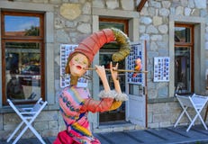 Ένα αστείο άγαλμα κινούμενων σχεδίων στο τοπικό εστιατόριο στοκ φωτογραφία Ένα αστείο άγαλμα κινούμενων σχεδίων στο τοπικό εστιατόριο στοκ φωτογραφία