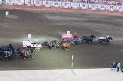 Έναρξη φυλών Chuckwagon στην άτακτη φυγή του Κάλγκαρι στοκ φωτογραφίες με δικαίωμα ελεύθερης χρήσης Έναρξη φυλών Chuckwagon στην άτακτη φυγή του Κάλγκαρι στοκ φωτογραφίες με δικαίωμα ελεύθερης χρήσης
