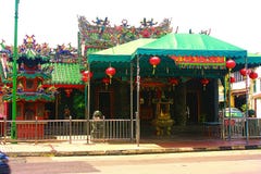 Ένας παλαιός ναός στο τέλος της σύνδεσης σε Kuching, σημείο τουριστών Sarawak στοκ εικόνες με δικαίωμα ελεύθερης χρήσης Ένας παλαιός ναός στο τέλος της σύνδεσης σε Kuching, σημείο τουριστών Sarawak στοκ εικόνες με δικαίωμα ελεύθερης χρήσης