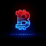 Έννοια Cryptocurrency Κατασκευασμένο ελαφρύ σημάδι νέου με τις γραμμές νέου, γεωμετρικοί αριθμοί Μετακίνηση των μορίων, η ροή διανυσματική απεικόνιση Έννοια Cryptocurrency Κατασκευασμένο ελαφρύ σημάδι νέου με τις γραμμές νέου, γεωμετρικοί αριθμοί Μετακίνηση των μορίων, η ροή διανυσματική απεικόνιση