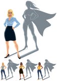Έννοια Superhero γυναικών διανυσματική απεικόνιση Έννοια Superhero γυναικών διανυσματική απεικόνιση
