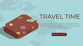 Έννοια προτύπων τουρισμού στο isometric ύφος ελεύθερη απεικόνιση δικαιώματος Έννοια προτύπων τουρισμού στο isometric ύφος ελεύθερη απεικόνιση δικαιώματος