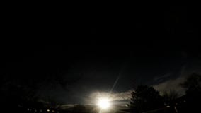 Έξοχη μπλε ανατολή του φεγγαριού Timelapse αίματος απόθεμα βίντεο Έξοχη μπλε ανατολή του φεγγαριού Timelapse αίματος απόθεμα βίντεο