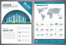 Έξυπνο φυλλάδιο πόλεων με τα infographic στοιχεία Πρότυπο του περιοδικού, αφίσα, κάλυψη βιβλίων, έμβλημα, ιπτάμενο Μεγάλη ζωή πόλ διανυσματική απεικόνιση Έξυπνο φυλλάδιο πόλεων με τα infographic στοιχεία Πρότυπο του περιοδικού, αφίσα, κάλυψη βιβλίων, έμβλημα, ιπτάμενο Μεγάλη ζωή πόλ διανυσματική απεικόνιση
