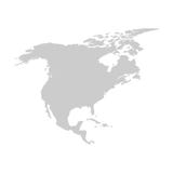 Ήπειρος της Βόρειας Αμερικής Γκρίζο διανυσματικό πρότυπο διανυσματική απεικόνιση Ήπειρος της Βόρειας Αμερικής Γκρίζο διανυσματικό πρότυπο διανυσματική απεικόνιση