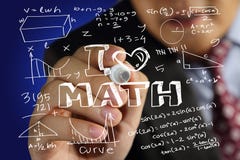 Αγαπώ Math στοκ φωτογραφίες Αγαπώ Math στοκ φωτογραφίες
