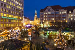 Αγορά Χριστουγέννων σε Wroclaw, Πολωνία στοκ εικόνα Αγορά Χριστουγέννων σε Wroclaw, Πολωνία στοκ εικόνα