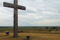 Αγροτικός σταυρός κοντά στους τομείς midwest Νεμπράσκα στοκ φωτογραφία Αγροτικός σταυρός κοντά στους τομείς midwest Νεμπράσκα στοκ φωτογραφία