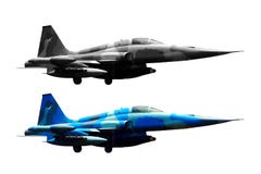Αεριωθούμενο αεροπλάνο δύο πολεμικών αεροσκαφών στο άσπρο υπόβαθρο στοκ φωτογραφία με δικαίωμα ελεύθερης χρήσης Αεριωθούμενο αεροπλάνο δύο πολεμικών αεροσκαφών στο άσπρο υπόβαθρο στοκ φωτογραφία με δικαίωμα ελεύθερης χρήσης