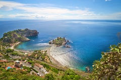 Ακτή Taormina, Σικελία, Ιταλία στοκ εικόνα Ακτή Taormina, Σικελία, Ιταλία στοκ εικόνα