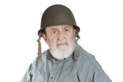 ανώτερος παλαίμαχος στρατιωτών που απομονώνεται στο άσπρο υπόβαθρο στοκ εικόνα με δικαίωμα ελεύθερης χρήσης ανώτερος παλαίμαχος στρατιωτών που απομονώνεται στο άσπρο υπόβαθρο στοκ εικόνα με δικαίωμα ελεύθερης χρήσης