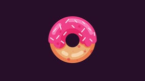Απεικόνιση νόστιμο doughnut με τη μικρή καραμέλα στην κορυφή Διάνυσμα doughnut διανυσματική απεικόνιση Απεικόνιση νόστιμο doughnut με τη μικρή καραμέλα στην κορυφή Διάνυσμα doughnut διανυσματική απεικόνιση