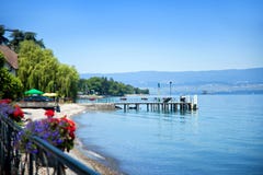 Αποβάθρα Bains Thonon les στοκ φωτογραφίες με δικαίωμα ελεύθερης χρήσης Αποβάθρα Bains Thonon les στοκ φωτογραφίες με δικαίωμα ελεύθερης χρήσης